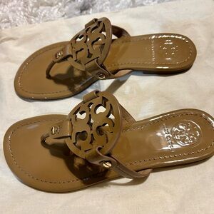 Tori Burch Miller-patent Sand 7.5